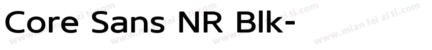 Core Sans NR Blk字体转换